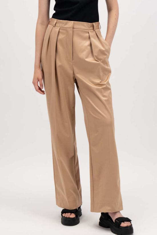  해리스와프런던 스트레이트 팬츠 해리스 워프 런던 플리티드 와이드 레그 팬츠 로즈우드