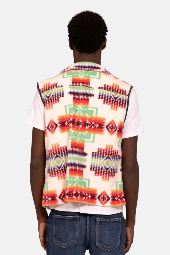  블루&크림 베스트 인카 폴라 플리스 조끼 크림 콤보 - BLUE&CREAM