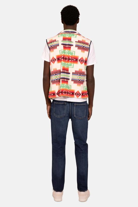  블루&크림 베스트 인카 폴라 플리스 조끼 크림 콤보 - BLUE&CREAM