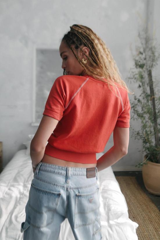  피플 오브 레이저 반팔 티셔츠 People Of Leisure Fender 반팔 라글런 - PEOPLE OF LAISURE