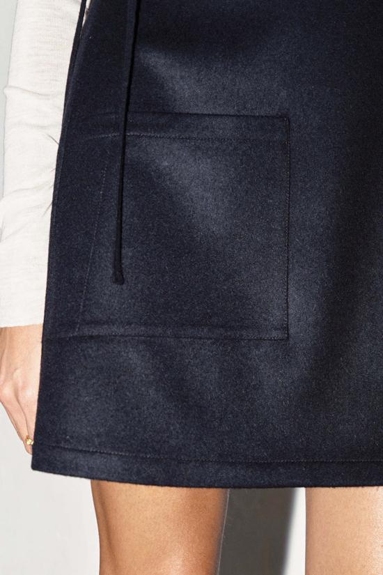  다두라 숏 스커트 Datura Loden 울 랩 미니 스커트 나이트 - DATURA