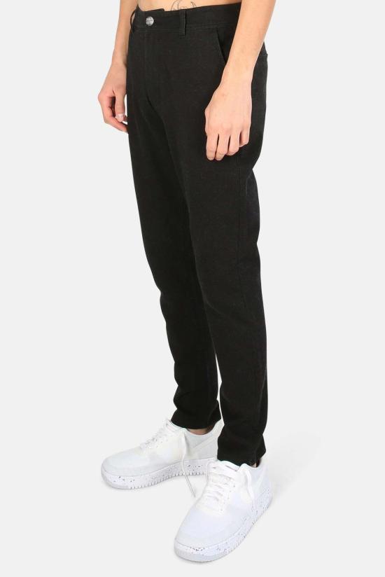  블루&크림 스트레이트 팬츠 에브리데이 팬츠 블랙 - BLUE&CREAM