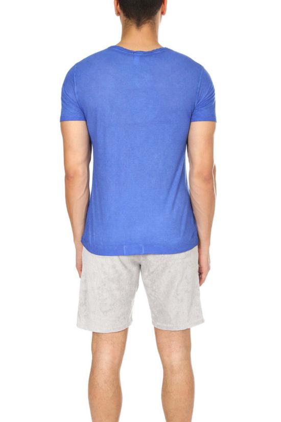  마시모 알바 반팔 티셔츠 Massimo Alba Panarea 티셔츠 로얄 블루 - MASSIMO ALBA