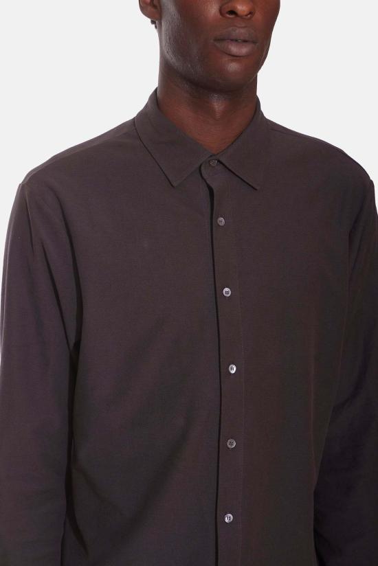  Blue&Cream 긴팔 셔츠 블루&크림 드레 피케 버튼업  모카 - BLUE&CREAM