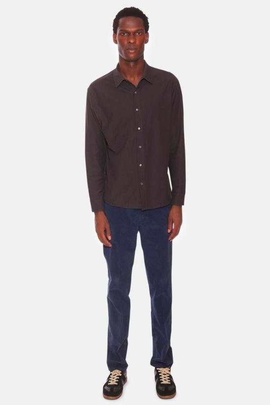  Blue&Cream 긴팔 셔츠 블루&크림 드레 피케 버튼업  모카 - BLUE&CREAM