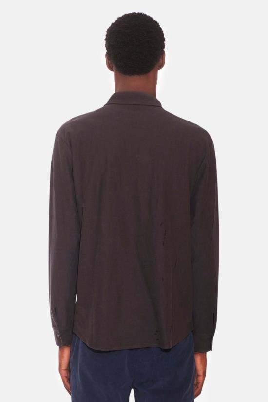  Blue&Cream 긴팔 셔츠 블루&크림 드레 피케 버튼업  모카 - BLUE&CREAM