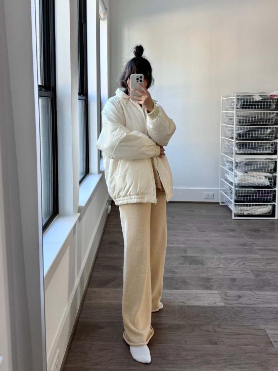  Bohème 스트레이트 팬츠 보헴 더 니트 트라우저 크림 - OTHER BRANDS