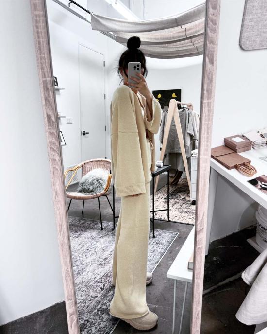  Bohème 스트레이트 팬츠 보헴 더 니트 트라우저 크림 - OTHER BRANDS