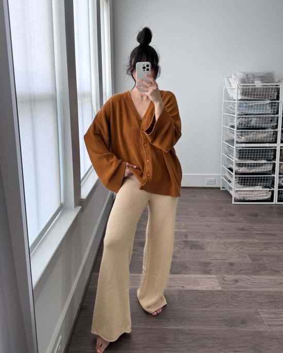  Bohème 스트레이트 팬츠 보헴 더 니트 트라우저 크림 - OTHER BRANDS