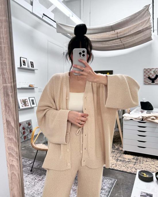  Bohème 스트레이트 팬츠 보헴 더 니트 트라우저 크림 - OTHER BRANDS