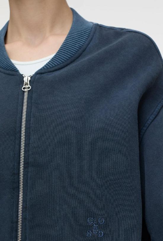  클로즈드 자켓 닫힌 스웨트셔츠 봄버 재킷 - CLOSED