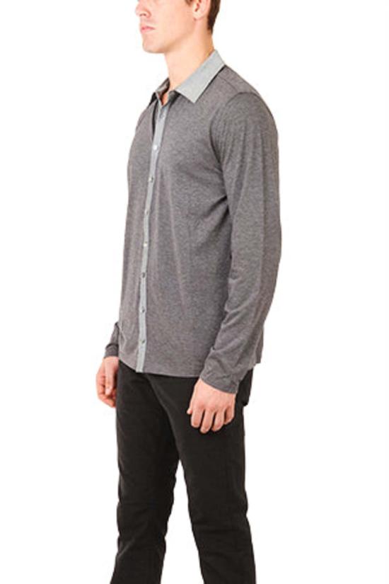  Quinn 긴팔 셔츠 퀸 로이 버튼 다운  그레이 - OTHER BRANDS