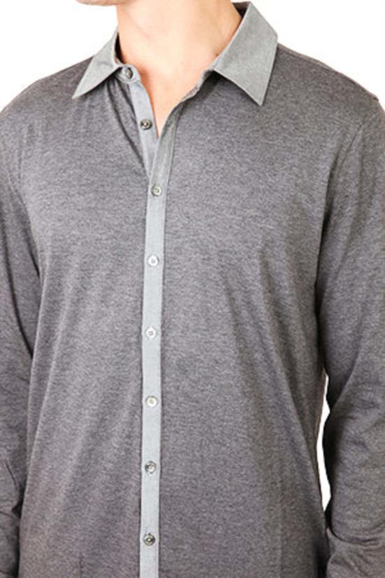  Quinn 긴팔 셔츠 퀸 로이 버튼 다운  그레이 - OTHER BRANDS