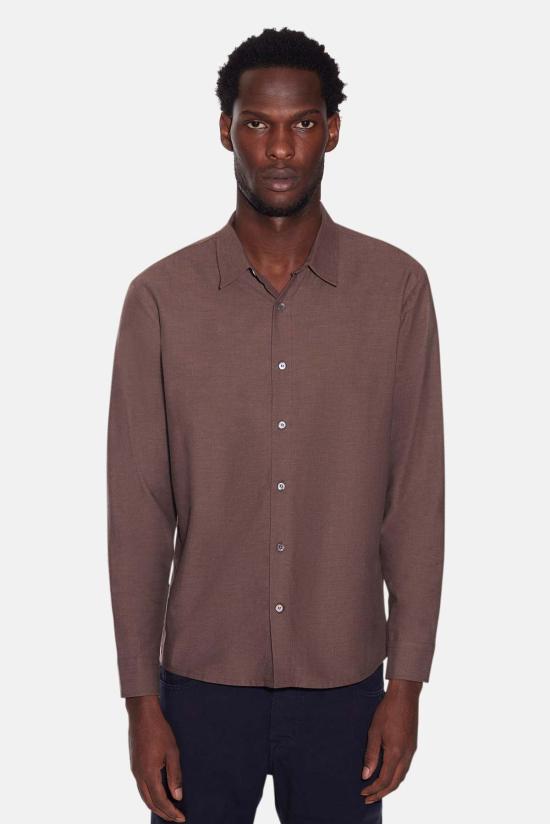  Blue&Cream 긴팔 셔츠 블루&크림 스크라이브너 플란넬  브라운