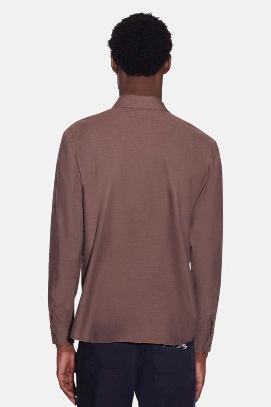  Blue&Cream 긴팔 셔츠 블루&크림 스크라이브너 플란넬  브라운 - BLUE&CREAM