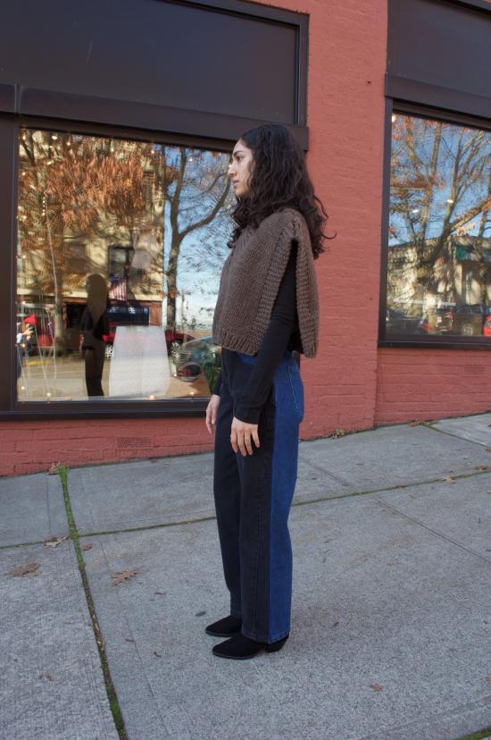  카린 데님 팬츠 칼린 랩어라운드 진 - CARLEEN