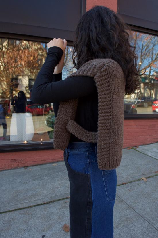  카린 데님 팬츠 칼린 랩어라운드 진 - CARLEEN