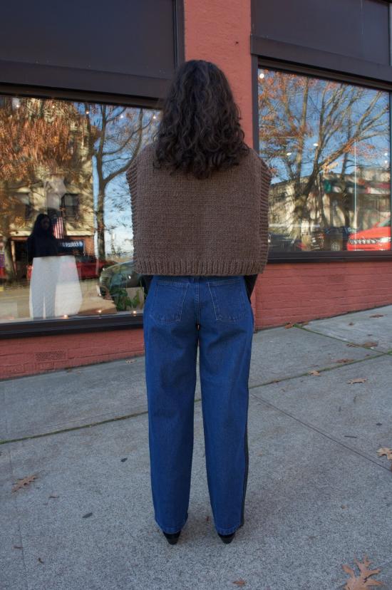  카린 데님 팬츠 칼린 랩어라운드 진 - CARLEEN