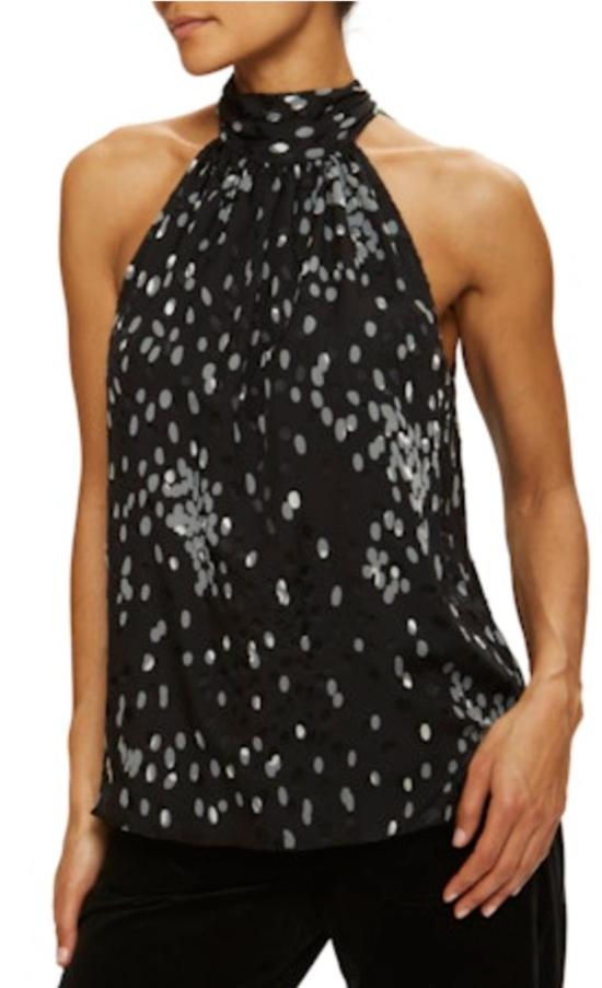  라미 브룩 블라우스 프린트 로리  블랙