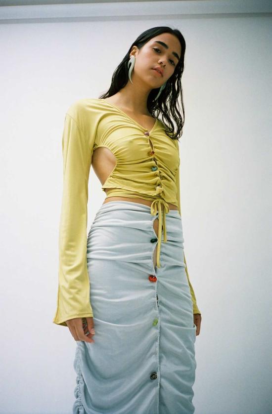  Lucille Thièvre 가디건 루실 티에브르 백리스 카디 선플라워