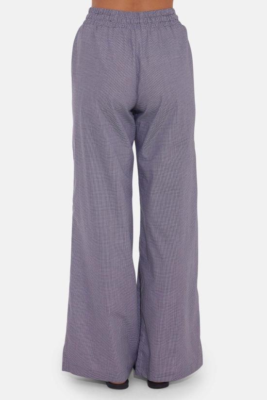  더 타일 클럽 스트레이트 팬츠 타일 클럽 조지카 비치 팝린 팬츠 블랙 깅엄 - THE TILE CLUB