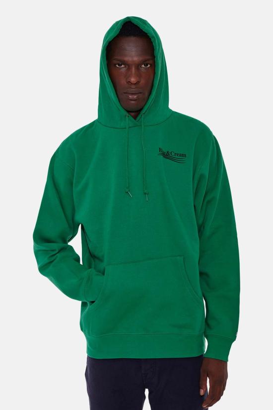  Blue&Cream 후드 티셔츠 블루&크림 웨이브 후드티 켈리 그린 - BLUE&CREAM