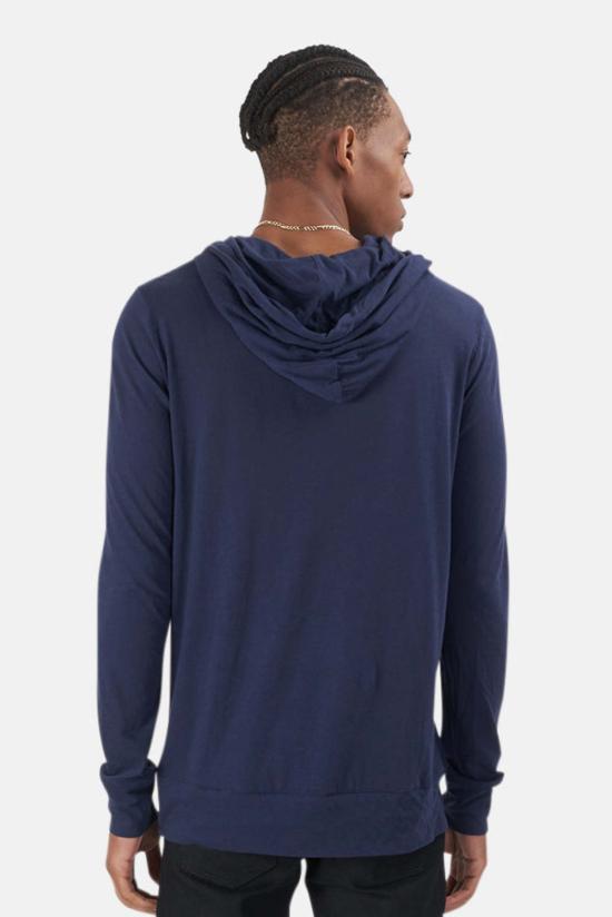  Blue&Cream 후드 티셔츠 블루&크림 66 풀오버 후디 네이비 - BLUE&CREAM