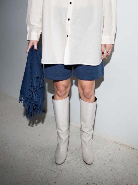  et Tigre 머플러/스카프 유니섹스 에티그레 케니 프린지 반다나 데님 블루 - OTHER BRANDS