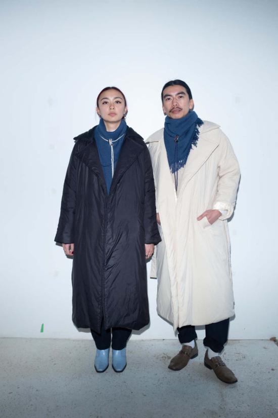  et Tigre 머플러/스카프 유니섹스 에티그레 케니 프린지 반다나 데님 블루