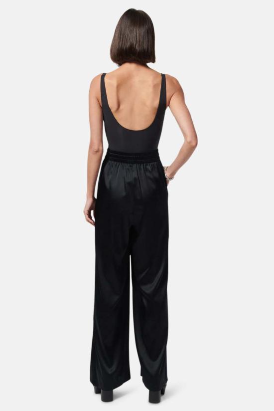  카미 뉴욕 스트레이트 팬츠 Cami Nyc Sena 와이드 레그 팬츠 블랙 - CAMI NYC