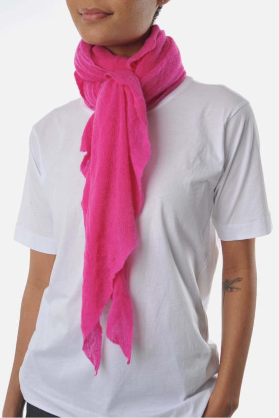  보또 쥐세페 머플러/스카프 보토 주세페 다이아몬드 클래식 니트 캐시미어 스카프 푸시아 - BOTTO GIUSEPPE