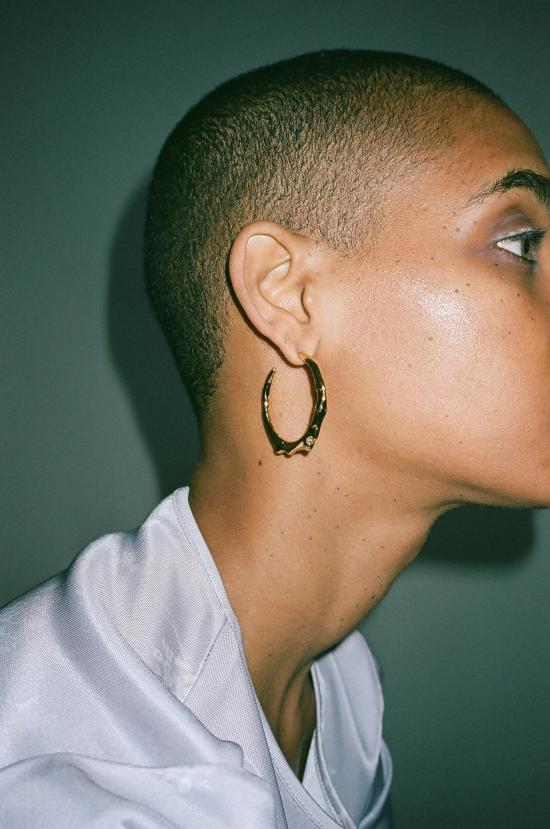  한나 주웻 이어링 Hannah Jewett 웨트룩 라지 후프