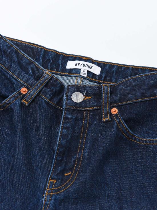  리던 데님 팬츠 Re/Done 70년대 로우 라이즈 스트레이트 헤리티지 린스 - RE/DONE
