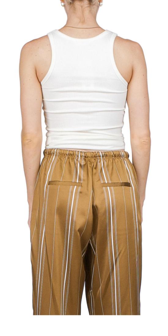  에태르네 민소매 티셔츠 에테르네 하이넥 피티드 탱크 크림 - ETERNE