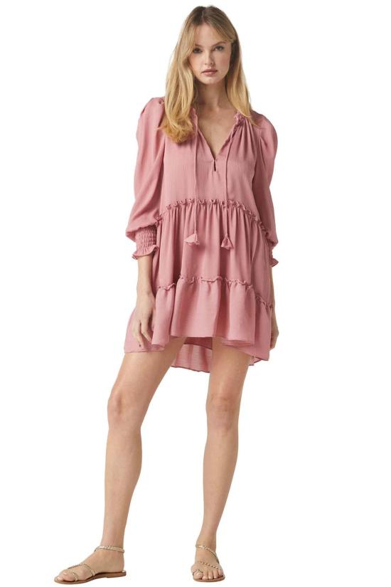  미사 로스엔젤레스 숏 원피스 Misa Los Angeles 마리사 드레스 Muave - MISA LOS ANGELES