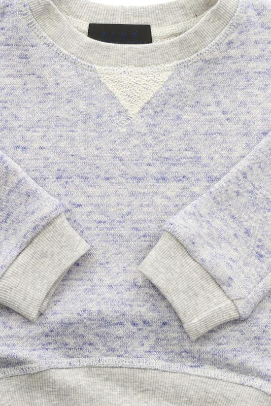  [키즈] 블루&크림 풀오버 키즈  스웨트셔츠 - BLUE&CREAM