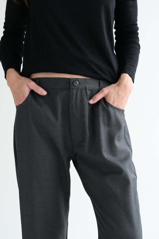  Private 0204 스트레이트 팬츠 #200 바지 숯색 - OTHER BRANDS