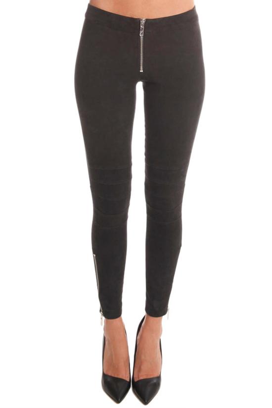  엘리자베스앤제임스 스트레이트 팬츠 엘리자베스 앤 제임스 애디슨 레깅스 블랙 스웨이드 - ELIZABETH AND JAMES