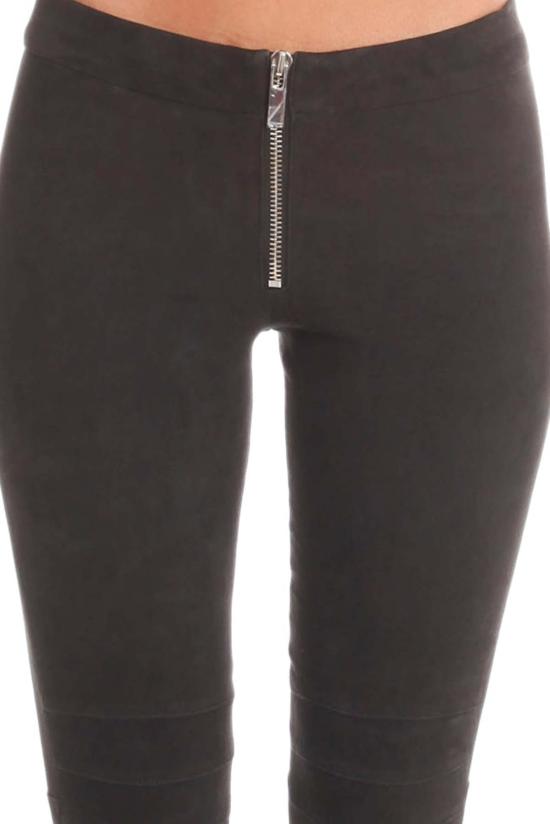  엘리자베스앤제임스 스트레이트 팬츠 엘리자베스 앤 제임스 애디슨 레깅스 블랙 스웨이드 - ELIZABETH AND JAMES