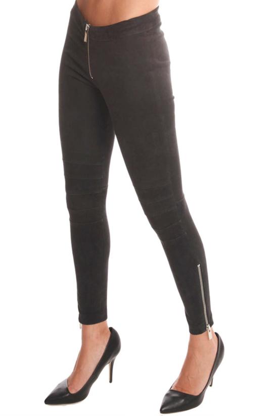  엘리자베스앤제임스 스트레이트 팬츠 엘리자베스 앤 제임스 애디슨 레깅스 블랙 스웨이드 - ELIZABETH AND JAMES