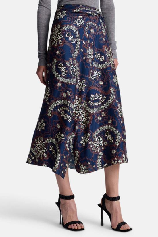  에이엘씨 미디 스커트 A.L.C. 클라라 스커트 네이비/크림 - A.L.C.