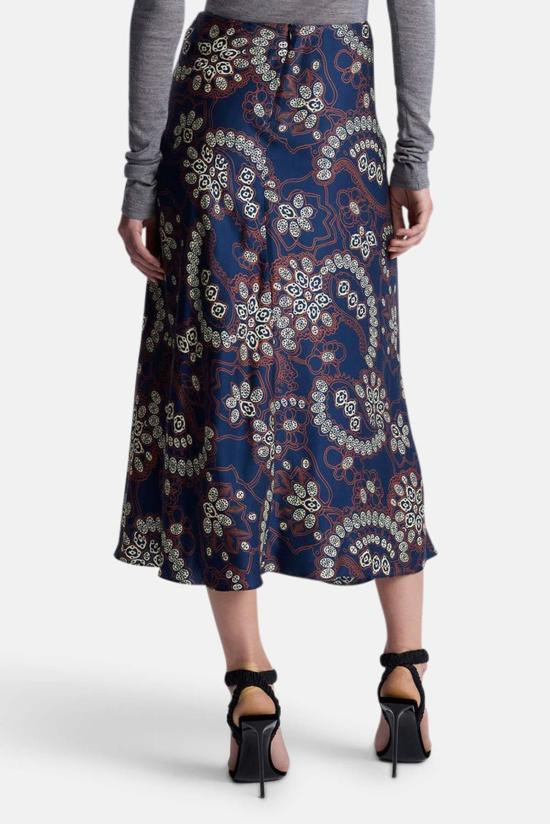  에이엘씨 미디 스커트 A.L.C. 클라라 스커트 네이비/크림 - A.L.C.