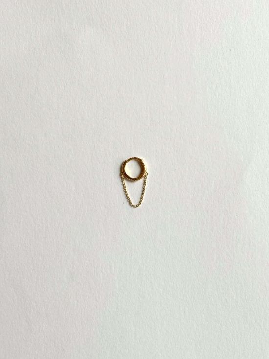  디어 네이버 이어링 친애하는 이웃 14k 허기 체인 후프