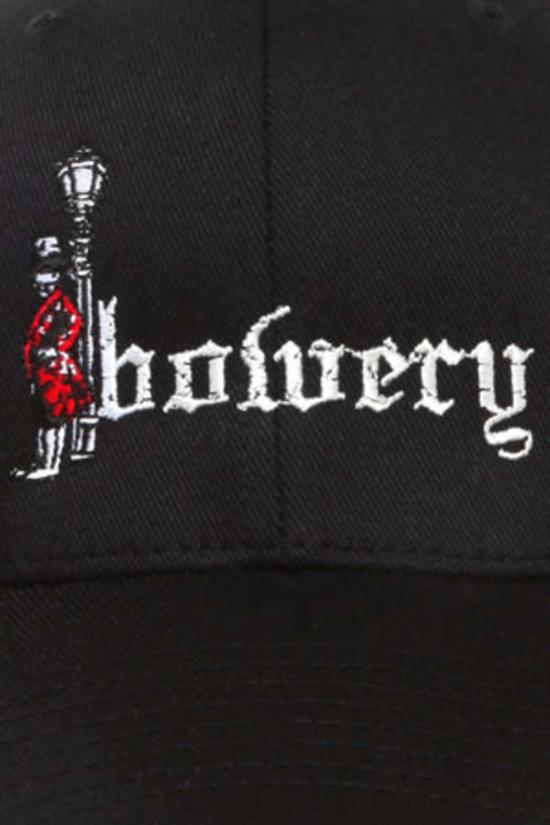  블루&크림 볼캡 바워리 플렉스 핏 햇 블랙/화이트 폰트 - BLUE&CREAM