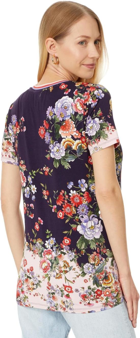  조니 와스 반팔 티셔츠 Johnny Was The Janie Favorite 반팔 크루넥 티셔츠 Els - JOHNNY WAS