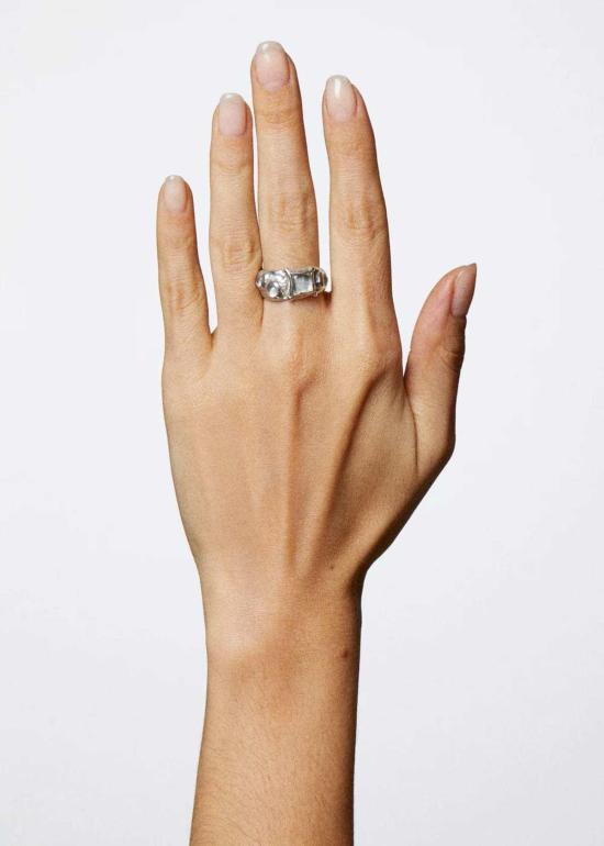  몬도 몬도 반지 Mondo Mondo 스웨이드 링 실버 - MONDO MONDO