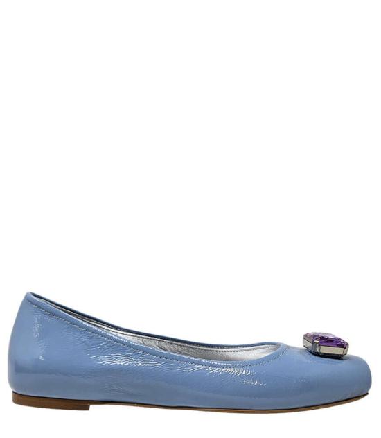  매디슨 메종 플랫 슈즈 마리온 터쿼이즈 주얼리 발레 플랫