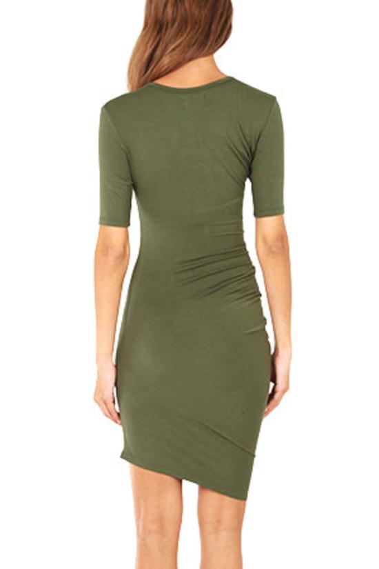  블루&크림 숏 원피스 리모 드레스 아미 - BLUE&CREAM