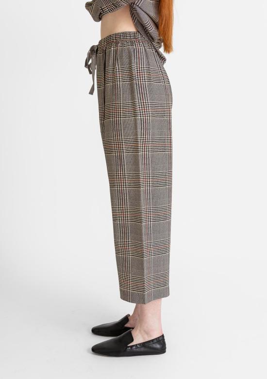  6397 크롭 팬츠 프린트 파자마 팬츠 하운드투스 - 6397