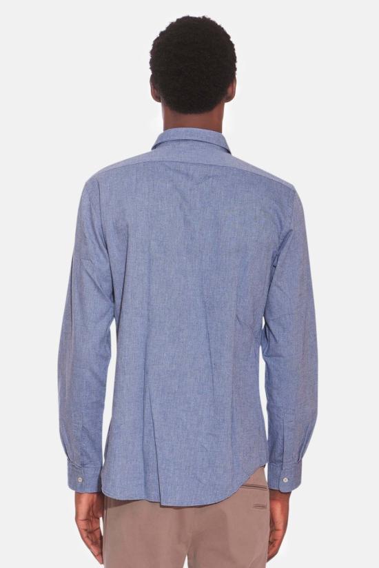  아스페시 긴팔 셔츠 Aspesi 콤마 플란넬  스카이 블루 - ASPESI